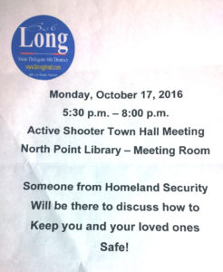 Local meeting flyer
